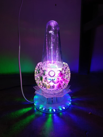 Electric Crystal Shower with LED Lights – Decorative Glowing Shower for Decor & Gifting