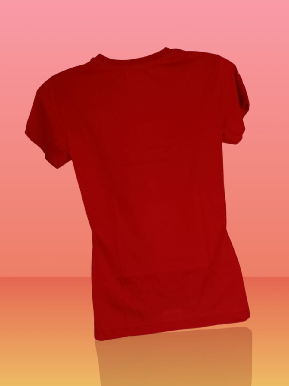 Women's Red "I Woke Up Like This Glowing and a Bit Wild" Printed Cotton T-Shirt thumbnail