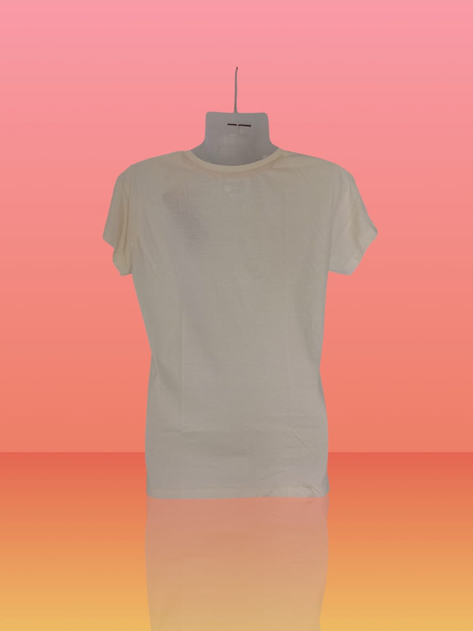 Women's White Floral Graphic Cotton T-Shirt thumbnail