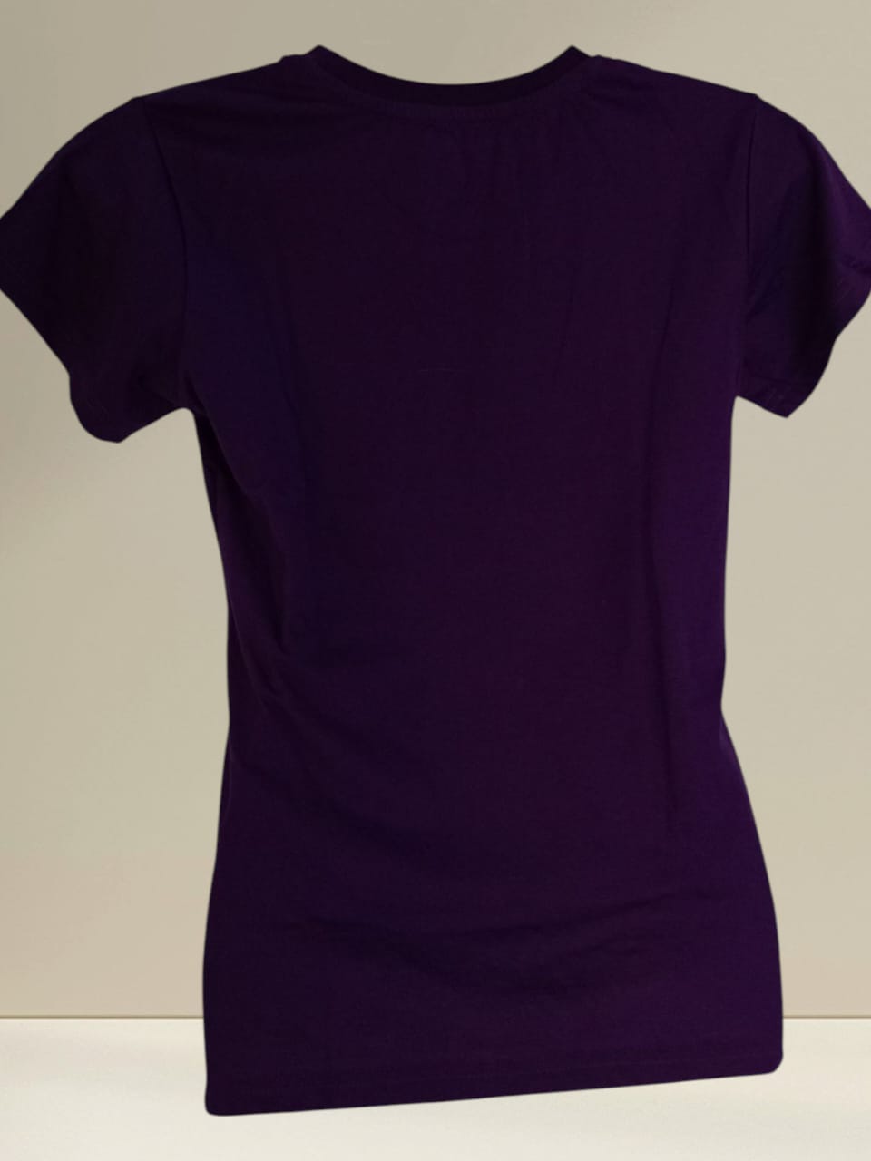 Women's Purple Cotton T-Shirt with Floral & Celestial Print thumbnail