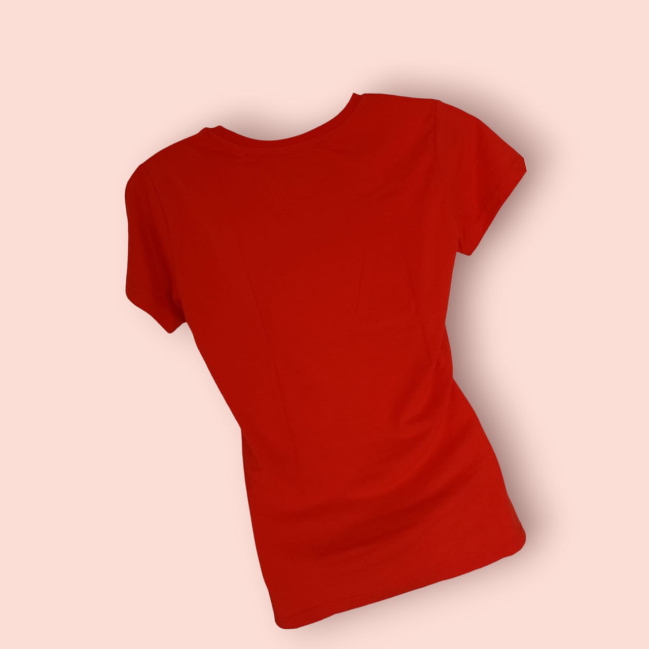 Women's Red Cotton T-Shirt with "Cute But Crazy" Typography Print thumbnail