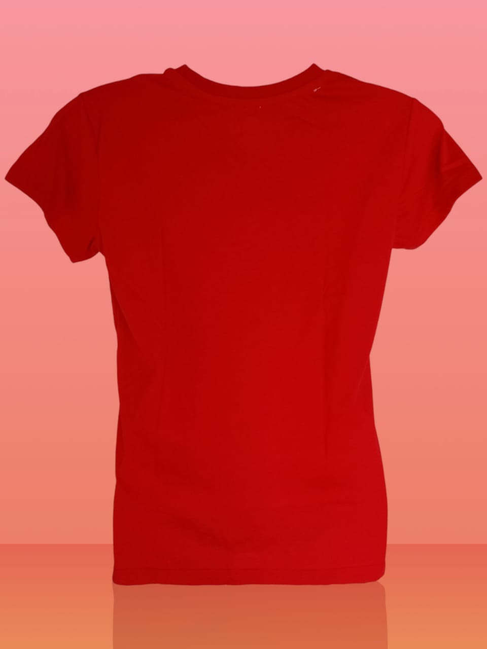 Women's Red Cotton Graphic T-Shirt – "I Woke Up Like This, Glowing and a Bit Wild" thumbnail