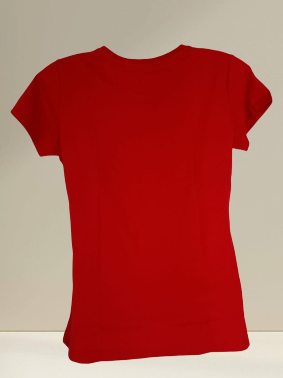 Women's Red Cotton T-Shirt – “Love is the Answer” Heart Print Tee thumbnail